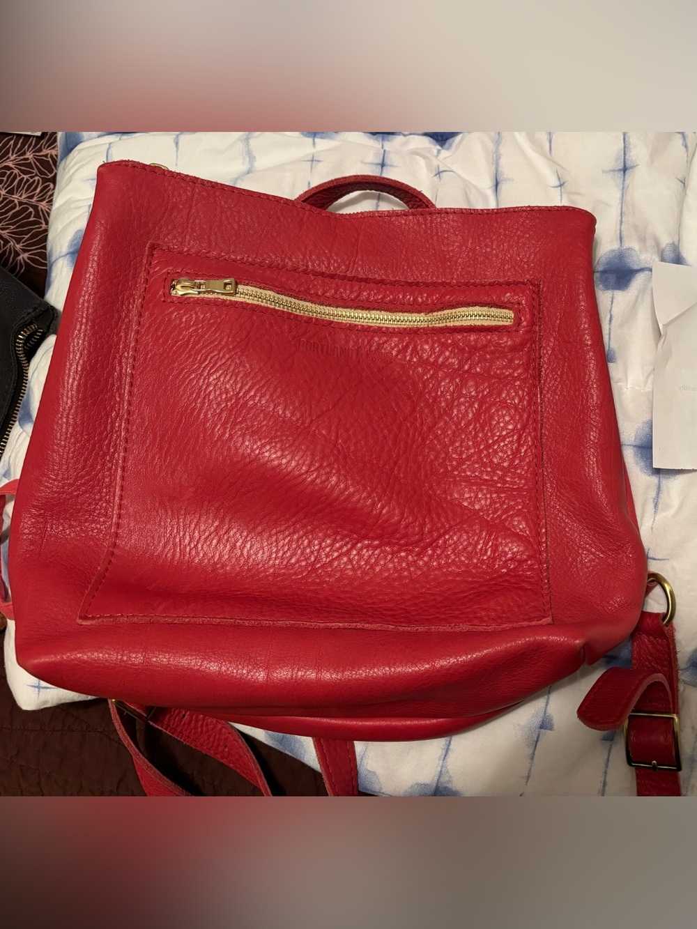 Portland leather sugar Leather Women's Backpack Purse